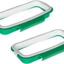 Unomor Kitchen Garbage Bag Holder over Cabinet Door Hanging Trash Bag Rack Space Saving Organizer for Pantry Laundry Utility Bathroom