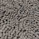 OLANLY Bathroom Rugs 59x24, Extra Soft Absorbent Chenille Bath Rugs, Rubber Backing Quick Dry, Machine Washable Bath Mats for Bathroom Floor, Tub and Shower, Home Decor Accessories, Black (59" x 24")