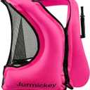 Snorkel Vest for Adults, Inflatable Snorkeling Vest for Men & Women, Portable Swim Jacket & Buoyancy Vest for Snorkeling, Swimming, Kayaking, Boating