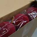 Liliful 15 Pcs Velvet Christmas Balls Bulk Flocked Christmas Tree Ball Ornaments Plastic Xmas Decorative Hanging Ornaments (Burgundy) (3.15 Inch)