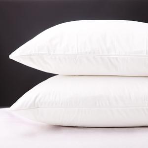 Body Pillow Cases Set of 2, Cotton Pillow Cases King 100% Natural Cotton 1000 Thread Count White 40"x 20"