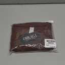 OMKAGI Women Long Sleeve Shirts Cotton Ribbed Fitted Basic Tops Crewneck Y2K Top (Large, Chocolate)