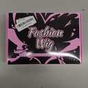 AISI HAIR Black Wig for Women, Long Wavy Lace Hairline Middle Part Synthetic Heat Resistant Wig for Daily Party-26 Inch