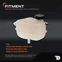 Dorman 603-067 Front Pressurized Coolant Reservoir with Cap Compatible with Select Chevrolet / Pontiac / Saturn Models