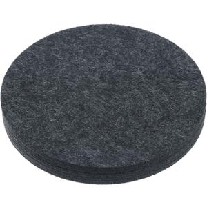 MECCANIXITY Plant Coasters 8 Inch Reversible Absorbent Waterproof Round Felt Pad Mat, Grey 6 In1 Set (Gray)