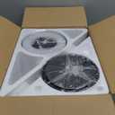 Ceiling Fans with Lights, 42 inch Ceiling Fans with Lights and Remote, Dimmable, Noiseless, Low Profile Ceiling Fan with Light for Bedroom, Indoor and Outdoor Use(Black)