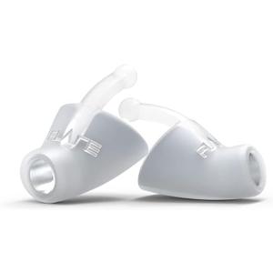 Flare Audio Calmer | Noise Reducing Ear Plugs Alternative | Silicone Reusable Ear Plugs for Noise Sensitivity, Focus and Travel | Ear Plugs for Noise Reduction (pro mini, White)