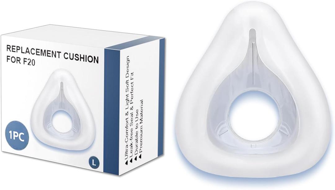 1 Pack Replacement Cushion Compatible with ResMed AirFit F20 Large, F20 Full Face CPAP Mask Cushion Supplies, Covers Nose and Mouth (1)