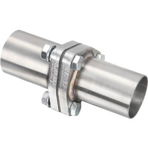 LCGP Exhaust Flange Repair Piping Kit 2" OD with Gasket and 3 Bolts for Quick Fix Repair,304 Universal Stainless Steel Exhaust Flange Pipe