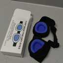 Sleep Mask for Dry Eyes – 100% Blackout Adjustable Eye Mask & Moisture Goggles – Soft & Comfortable Reusable Sleeping Mask for Men & Women – Ideal for Travel – Black