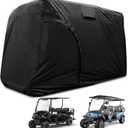 Joymo Golf Cart Cover 6 Passenger，95"-156" Golf Club Rain Covers 4 Passenger，Waterproof EZ GO Golf Cart Accessories, Outdoor Club Car Seat Covers Winter Summer Protective Cover(144" L x 54" W x 76" H)