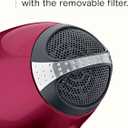 Infiniti PRO CONAIR Hair Dryer with Diffuser, Professional AC Motor, Tourmaline Ceramic Technology Blow Dryer, Includes Concentrator and Blowout Brush, Burgundy