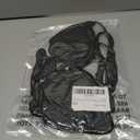 SOLY HUX Women's Halter Triangle Bikini Top Tie Back Bathing Suit Top Sexy Swimwear for Women Plain Black Large (Black, L)