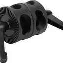 Dual Wheel Photography Light Reflector Stand Turntable Mount Adapter Grip Head for Light Stand Arm