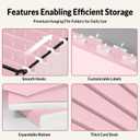 SUNEE Hanging File Folders Legal Size, Pink File Folders 25 Pack 1/5-Cut Tabs, Stay Organized for Your Home and Office Bulk File and Documents