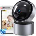 2K Indoor Camera, 5G&2.4G Home Cameras for Home Security, Pet Camera with Phone App, 360Pan/Tilt Baby Monitor, Night Vision, Motion Tracking, Al Recognition, Smart Alarm, 24/7 Recording