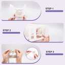 25 PCS Succulent Wrap Bags with Thank You Cards, Mini White Kraft Paper Gift Box with Handles, Succulent Plants Holder for Wedding, Baby Shower, Succulent Plants Party Favors, Fits 2.17'' Pots