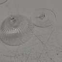 Venus Seashell Coupe Cocktail Glasses | Set of 4 | 8 oz Crystal Ribbed Champagne Saucers for Drinking P-Star and Espresso Martini, Margarita, Daiquiri, Cosmopolitan, Gimlet | Elegant Gift Glassware