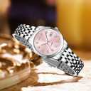 Women's Bracelet Watch Stainless Steel Quartz Watch Luminous Waterproof Watch Business Watches for Women