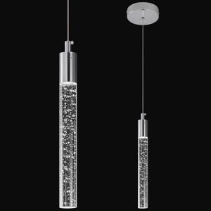 Modern Kitchen Island Pendant Light Dimmable LED Chrome Finish Mini Crystal Pendant Lighting Bedroom Bedside Table Small Pendant Lights1-Pack