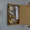 Ravinte 10 Pack Cabinet Knobs Sandy Gold Kitchen Cabinet Knobs Round Dresser Drawer Knobs Golden Drawer Pulls Closet Door Knobs 1-1/5 Inch