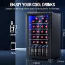 Antarctic Star Wine Cooler Mini Fridge Drink Refrigerator 3.1 Cu.Ft