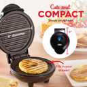 Dash Mini Maker Grill - Compact & Indoor Electric Grill - Efficient & User-Friendly Device with Nonstick Surface - Quick Heat-Up System - Easy-to-Clean & Store - Black (4 Inch Cooking Surface)