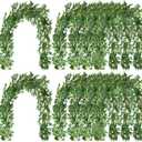 Yunlly 48 Pack Artificial Willow Leaves Garland 269 Ft Greenery Vines Decor
Faux Hanging Plants for Wedding Party, Italian Ruscus Decor, Indoor Outdoor Table Centerpiece Wedding Arch Decorations