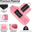 Ankle Resistance Bands with Cuffs, Ankle Bands for Working Out, Ankle Resistance Band for Legs and Glutes Workout Equipment, Butt Exercise Equipment for Women, 14.4 ounces