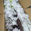 Artificial Cherry Blossom Tree - Handmade White Fake Cherry Blossom Tree Centerpieces for Wedding Party Christmas Garden Indoor & Outdoor