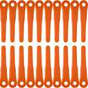 24Pcs Plastic Blades Compatible for Stihl Weed Eater Blade PolyCut 6-2, 6-3, 7-3, 28-2,48-2 Trimmer Head - 4002 007 1000