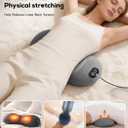 3 in 1 Lower Back Massager, Triple Fusion Back Massager with Heat, Vibration and Stretch,Lumbar Support Pillow with Ergonomic Memory Foam for Bed and Chair