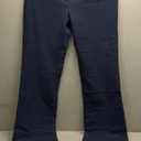 Houmous S-XXXL 29''31''33''35'' Inseam Women's Cotton Bootcut Pants Inner Pocket (Blue)