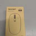 TECKNET Wireless Mouse for Laptop, 2.4G Quiet Computer Mouse with USB Receiver, 4 Buttons Portable Cordless Mice for Chromebook, Laptop, PC, Mac, 800/1200/1600 DPI - Mint Green