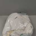 Arch Backdrop Cover Set of 2(6ft/7.2ft) Double Color Wedding Arch Cover Spandex Fitted Arch Covers,Round Top Arch Backdrop Cover for Baby Party Birthday Banquet Shower (White+Cream)