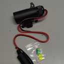 7-Way Power Access, 7-Pin Trailer Plug to Motorcycle Female Cigarette Lighter Socket 12V Power Source 12AWG 7 Pole Trailer Plug to Car & Motorcycle Battery Charger Cable for RV Truck Trailer(2FT)