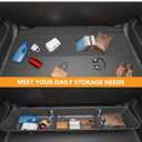 KINGGERI Under Seat Storage Boxes Compatible with 2015-2026 Ford F-150 F150 SuperCrew Cab, 2017-2026 Ford F-250 F-350 F-450 F-550 Super Duty, Upgraded Rear Under Back Seat Cargo Tool Box Organizer