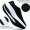 Men's Running Shoes-Breathable Walking Non-Slip Athletic Sneakers Lightweight Gym Comfortable Tennis Road Sneaker Training Shoe Men with Boxes (9.5, Black)