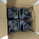 Adjustable Furniture Risers, 4-Pack Adjustable Bed Risers with Screw Clamp - Heavy Duty Sofa Tables Furniture Risers Fit for Square/Round Furniture Leg Diameter 0.8''-1.6'' (2Inch Black)