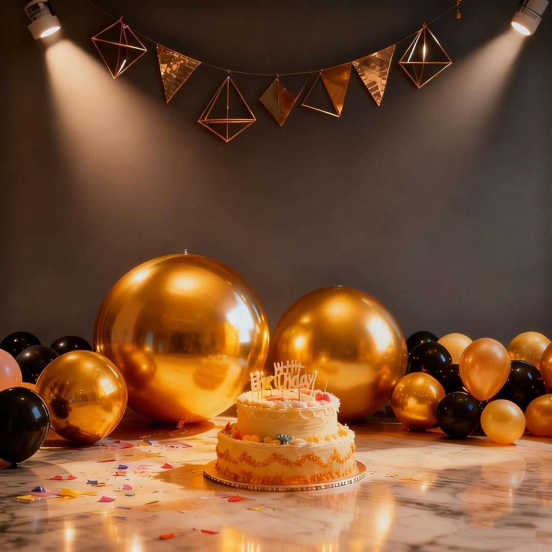 Inflatable Mirror Ball Set - Airtight PVC Spheres for Parties, Weddings, and Events. Perfect for Decoration, Hanging, and Displays. Includes Electric Pump (Gold, 24in-2pk_32in_39in_47in_71in)
