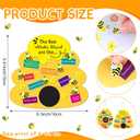 24 Sets Bee Attitude Sign Craft Kit Beatitudes VBS Sunday School Craft Bee Religious Crafts DIY Christian Bible Kit for Preschool Classroom Home Church School Activities Party Supplies