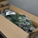 HOLLO STAR 6 ft Flocked Prelit Christmas Tree with 350 LED Lights, App Control, Artificial Christmas Tree, Multi-Color RGBW Lights, 947 Branch Tips, Snow Xmas Tree, for Home, Party