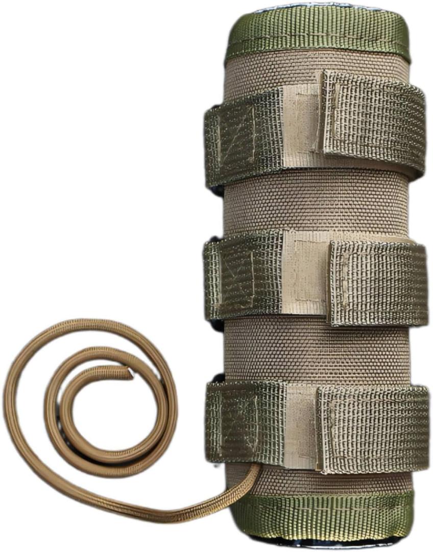 Heat Resistant Suppressor Cover (5/6/7/7.5/9 inch) with Microfiber Sleeve, Heat Insulation Suppressor Cover for Hunting Fireproof Suppressor Wrap