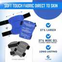 Shin Splint Ice Packs (XL Set of 2) Reusable Hot and Cold Therapy Wrap | Leg or Calf Pain Relief | Advanced Soft Gel Technology | Freezable and Microwavable | Running Injuries & Recovery