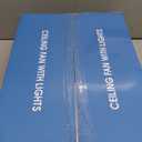 42" Ceiling Fans with Lights-Low Profile Ceiling Fan with Light and Remote/APP Control,Flush Mount,DC Reversible,LED Dimmable Blakc Ceiling Fans for Bedroom,Indoor/Outdoor Patio Use (Black)