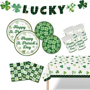 St. Patrick's Day Party Decorations Kit - Complete Premium Set with Banner, Garland, Balloons & Cupcake Toppers for Irish Holiday Party, Home and Office Celebration Decor