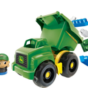 MEGA BLOKS John Deere Toddler Building Blocks Toy Set, Dump Truck Green