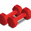RBX 6LB Pair Hex Dumbbell 3LB EA Red