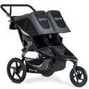 BOB Gear Revolution Flex 3.0 Duallie Double Jogging Stroller, Graphite Black