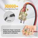 50FT Medium Duty Outdoor Extension Cords, 14/3 Gauge Electrical Wire Cable, 15 Amp Waterproof, LED Lighted Locking Plug for Indoor and Outside Use, Power Cord ETL Certified